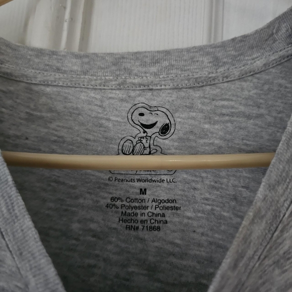 Grey snoopy peanuts peek a boo pumpkin form fit teeSize medium - Picture 4 of 4